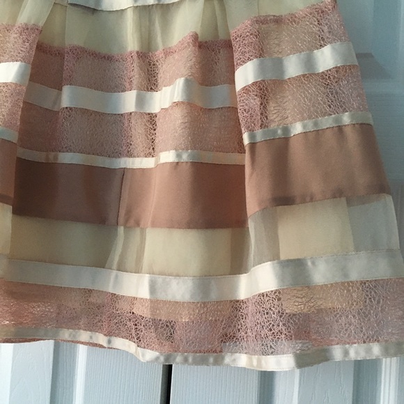 RYU Grosgrain Ribbon Cream Skirt size Med - Picture 3 of 12